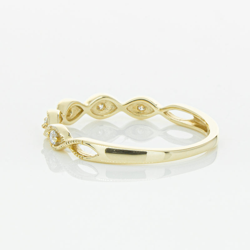 14ct Yellow Gold Diamond Rapunzel Band-Ring-Walker & Hall