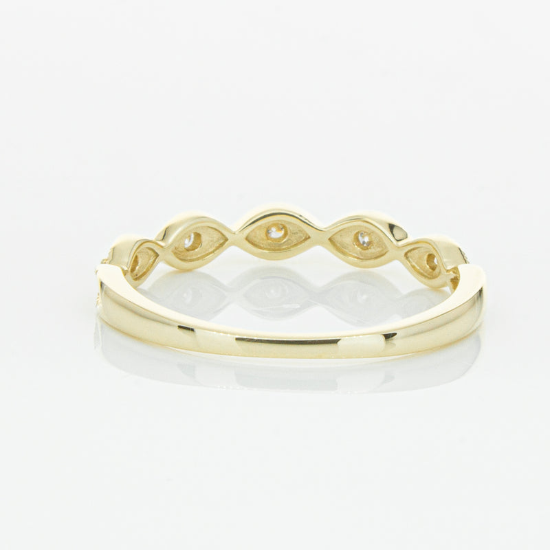 14ct Yellow Gold Diamond Rapunzel Band-Ring-Walker & Hall