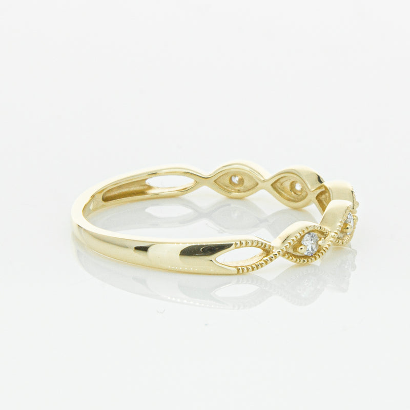 14ct Yellow Gold Diamond Rapunzel Band-Ring-Walker & Hall