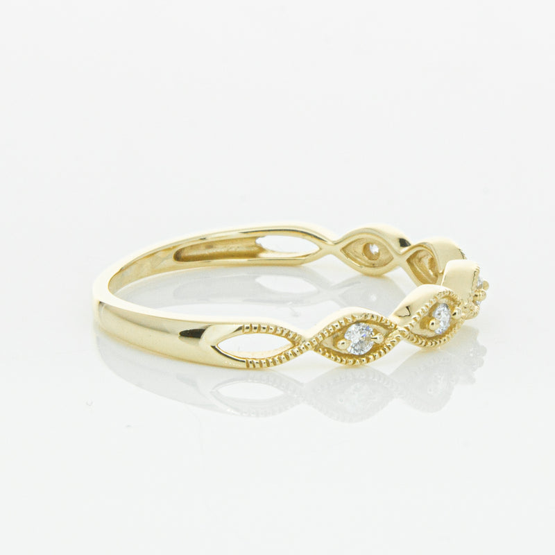 14ct Yellow Gold Diamond Rapunzel Band-Ring-Walker & Hall