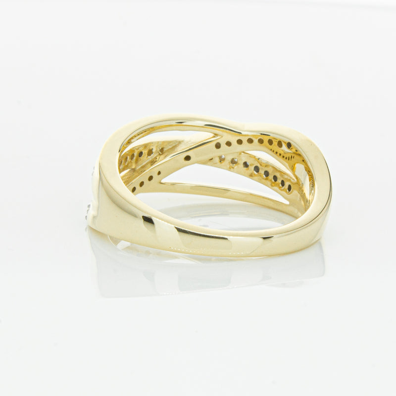 14ct Yellow Gold Diamond Nevaeh Band-Ring-Walker & Hall