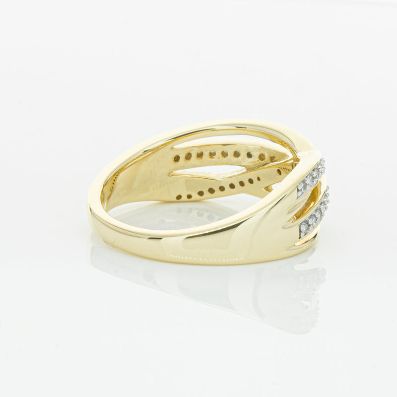 14ct Yellow Gold Diamond Nevaeh Band-Ring-Walker & Hall