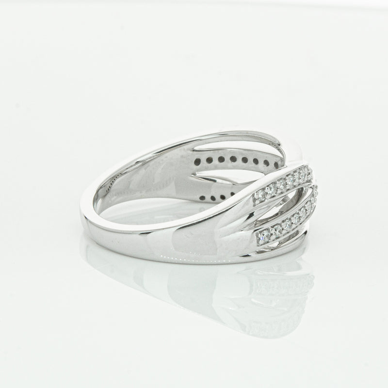 14ct White Gold Diamond Nevaeh Band-Ring-Walker & Hall