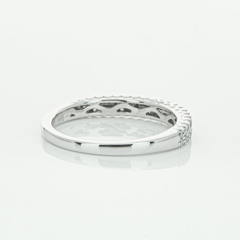 14ct White Gold Diamond Lumiere Band-Ring-Walker & Hall