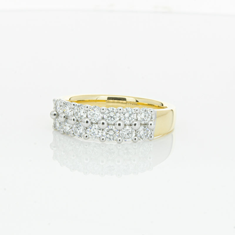 18ct Yellow Gold 1.00ct Diamond Apollo Ring-Ring-Walker & Hall