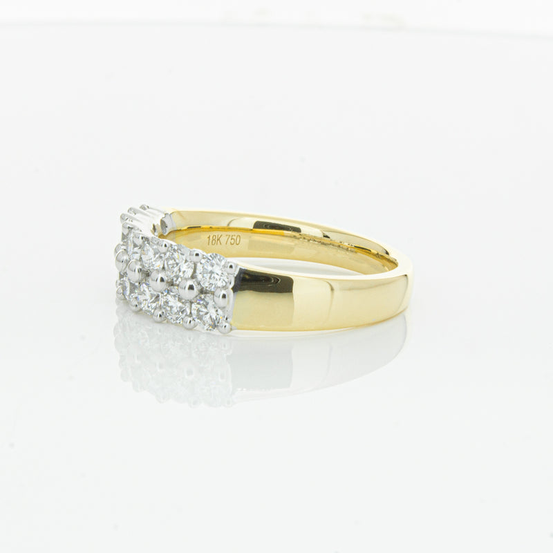 18ct Yellow Gold 1.00ct Diamond Apollo Ring-Ring-Walker & Hall