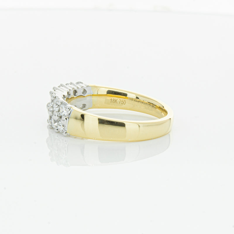 18ct Yellow Gold 1.00ct Diamond Apollo Ring-Ring-Walker & Hall