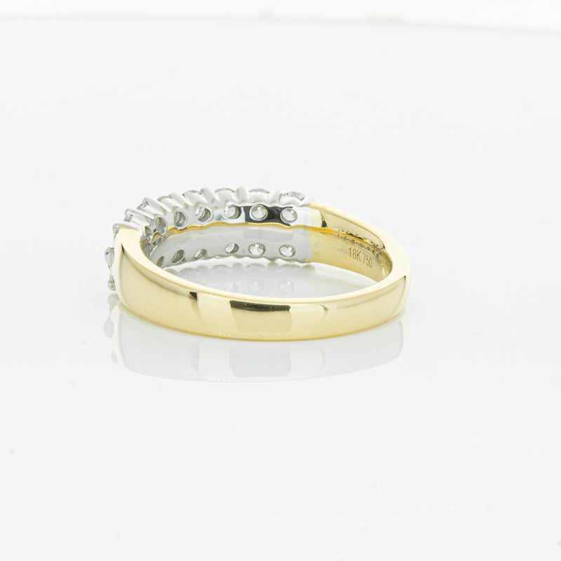 18ct Yellow Gold 1.00ct Diamond Apollo Ring-Ring-Walker & Hall