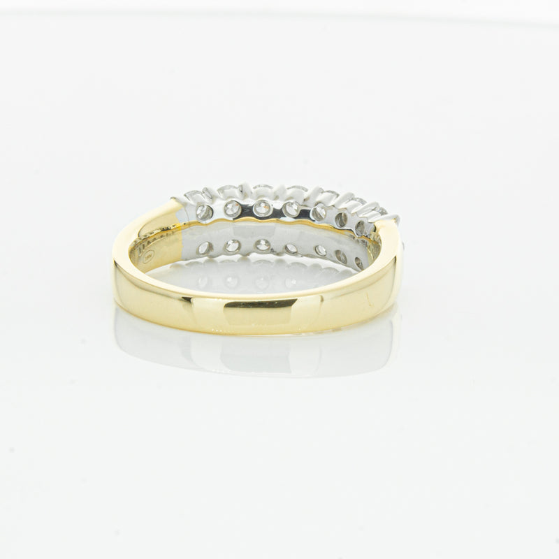 18ct Yellow Gold 1.00ct Diamond Apollo Ring-Ring-Walker & Hall