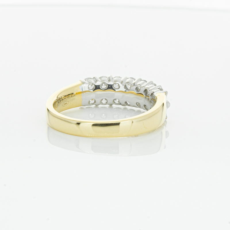 18ct Yellow Gold 1.00ct Diamond Apollo Ring-Ring-Walker & Hall