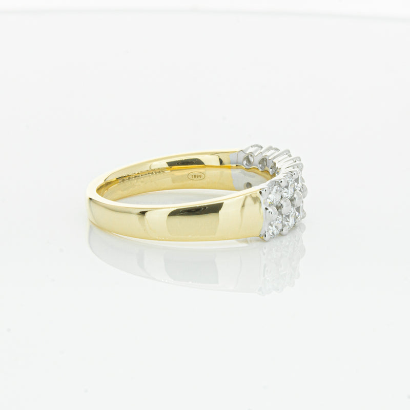 18ct Yellow Gold 1.00ct Diamond Apollo Ring-Ring-Walker & Hall