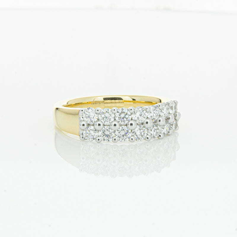18ct Yellow Gold 1.00ct Diamond Apollo Ring-Ring-Walker & Hall