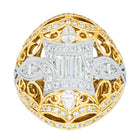 18ct White & Yellow Gold 1.73ct Diamond Dress Ring - Ring - Walker & Hall
