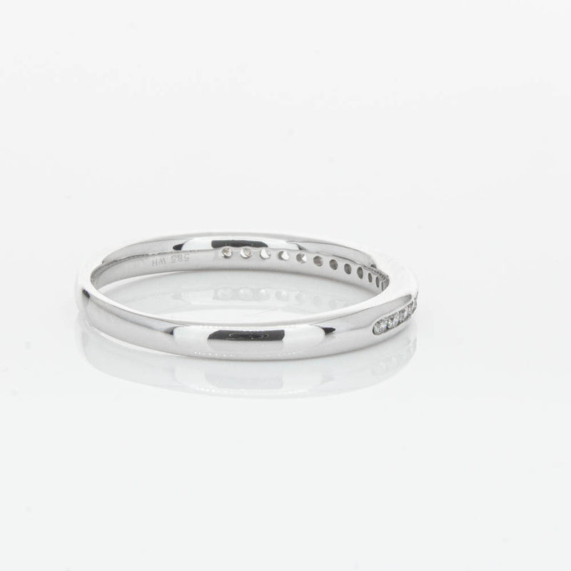 14ct White Gold Diamond Vida Band-Ring-Walker & Hall