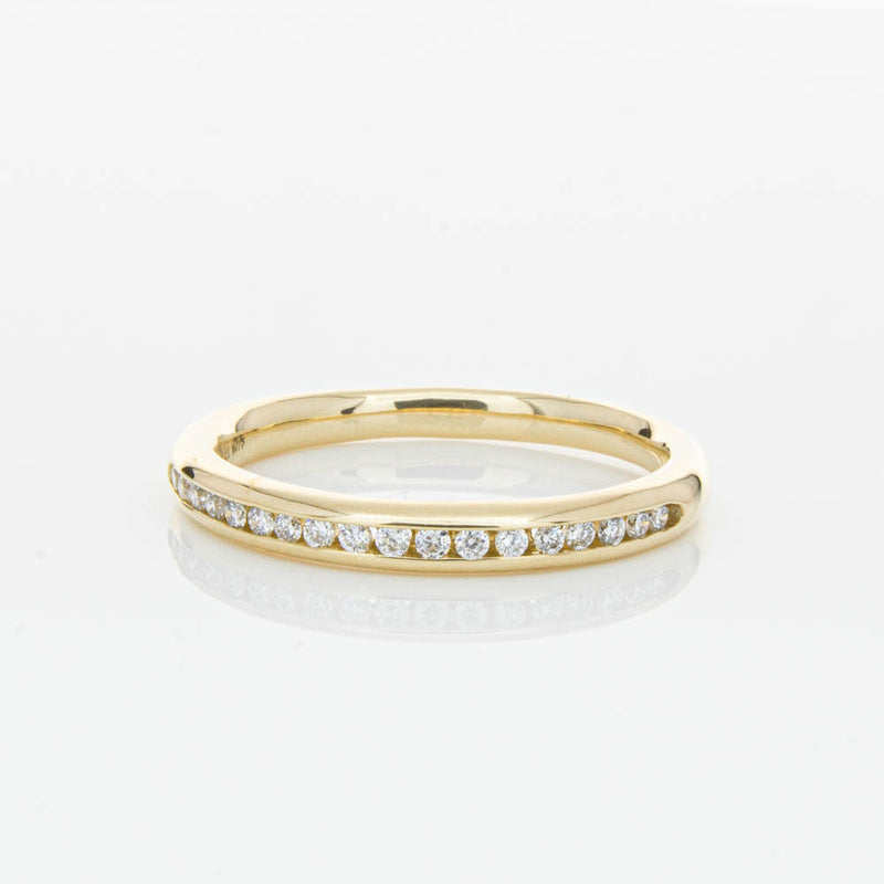 14ct Yellow Gold Diamond Vida Band-Ring-Walker & Hall