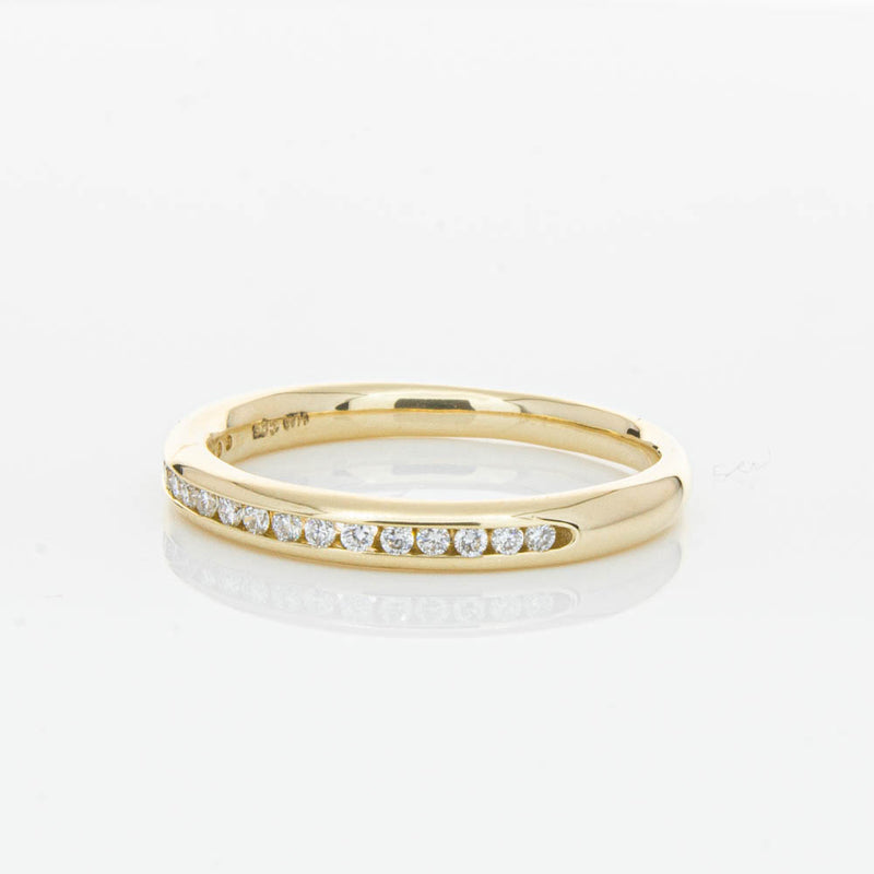14ct Yellow Gold Diamond Vida Band-Ring-Walker & Hall