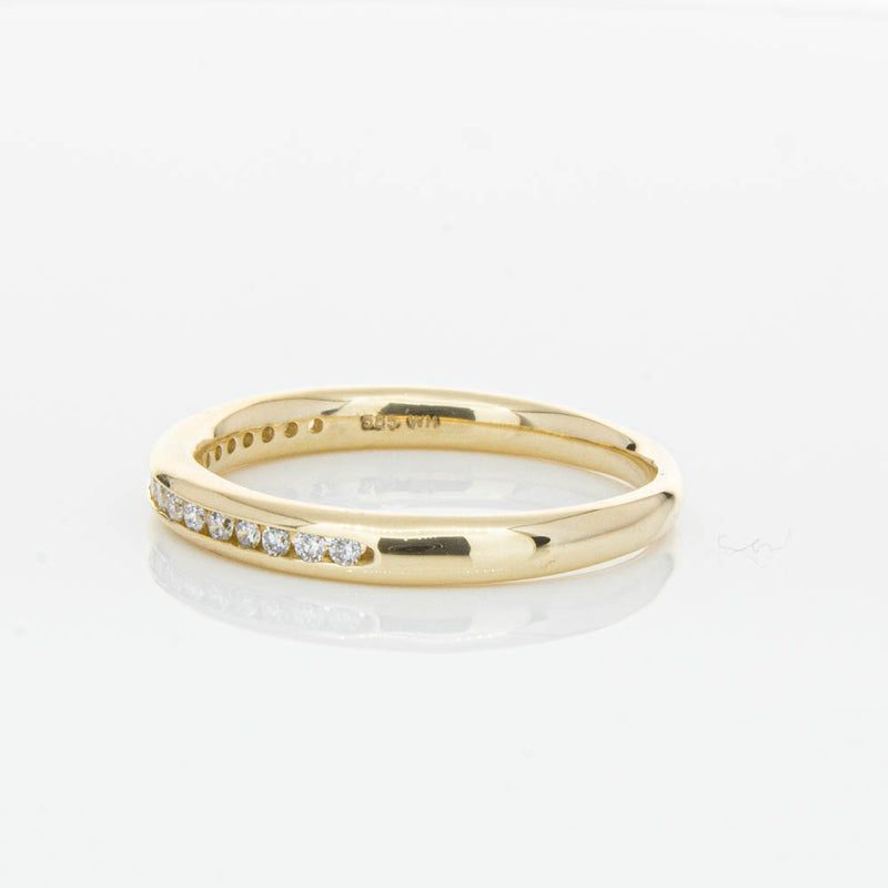 14ct Yellow Gold Diamond Vida Band-Ring-Walker & Hall