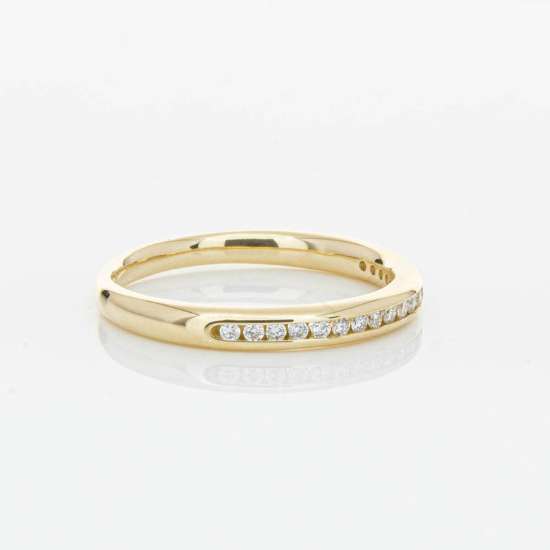 14ct Yellow Gold Diamond Vida Band-Ring-Walker & Hall