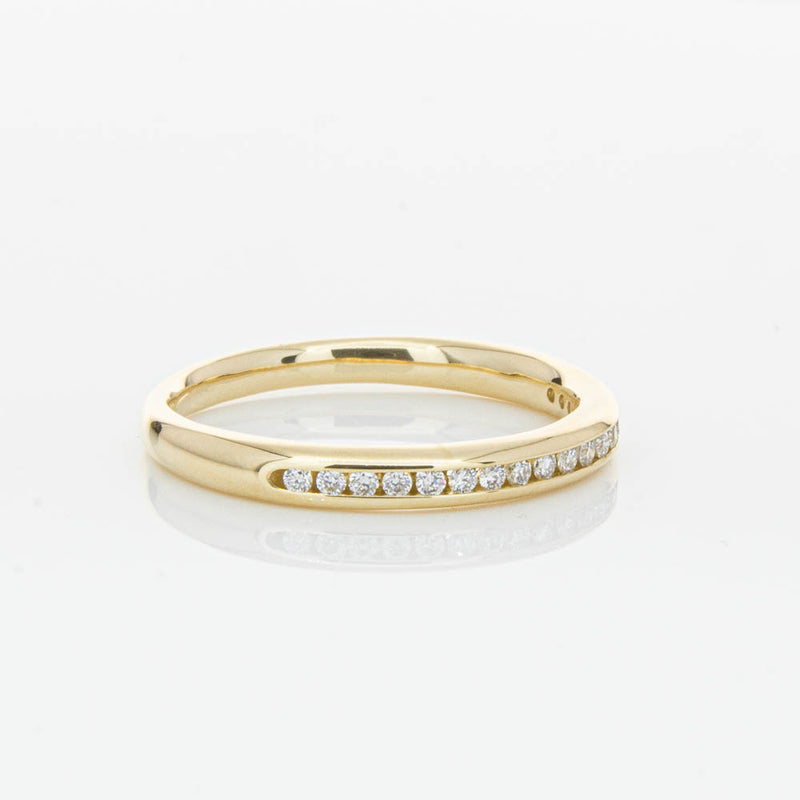 14ct Yellow Gold Diamond Vida Band-Ring-Walker & Hall