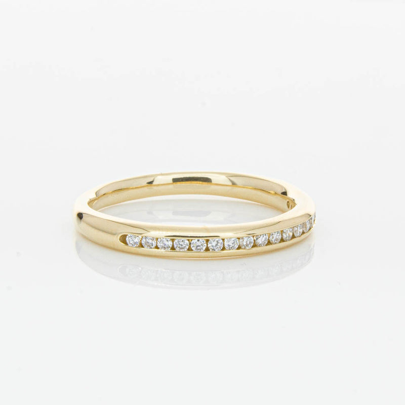 14ct Yellow Gold Diamond Vida Band-Ring-Walker & Hall