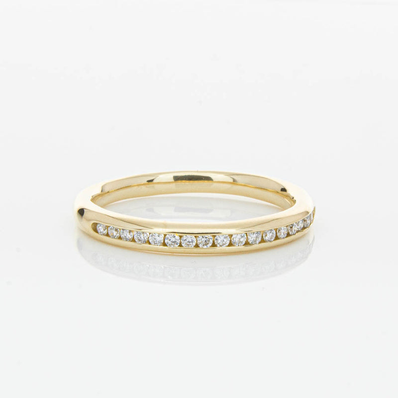 14ct Yellow Gold Diamond Vida Band-Ring-Walker & Hall