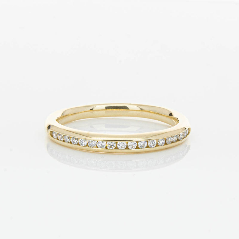 14ct Yellow Gold Diamond Vida Band-Ring-Walker & Hall