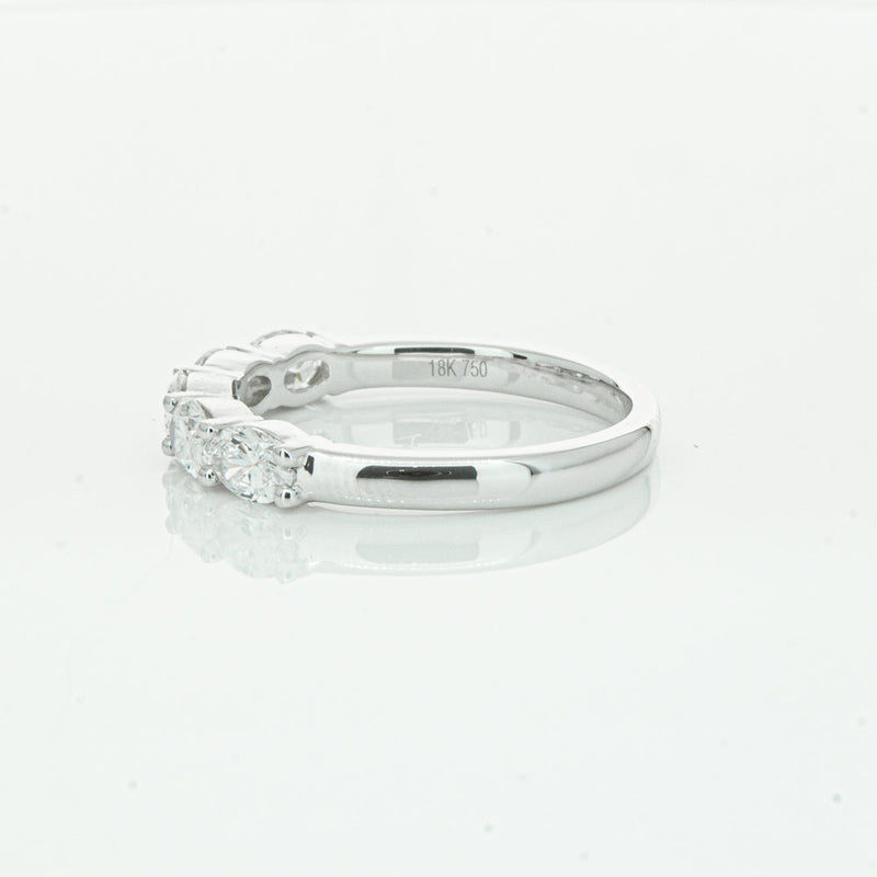 18ct White Gold 1.02ct Oval Cut Diamond Panorama Ring-Ring-Walker & Hall