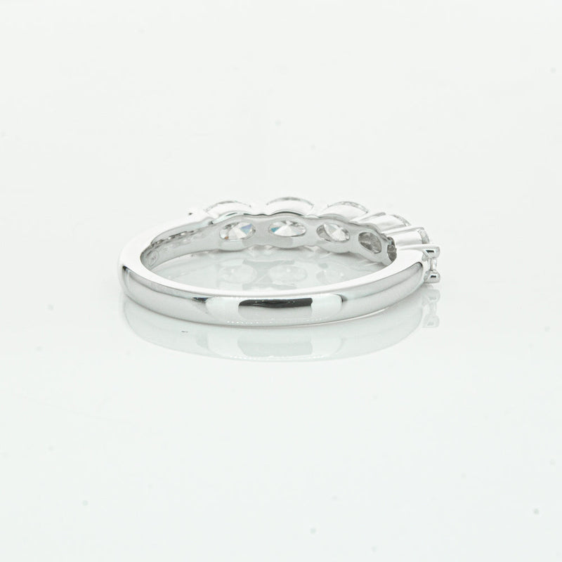 18ct White Gold 1.02ct Oval Cut Diamond Panorama Ring-Ring-Walker & Hall