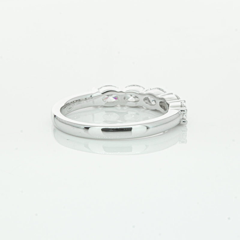 18ct White Gold 1.02ct Oval Cut Diamond Panorama Ring-Ring-Walker & Hall