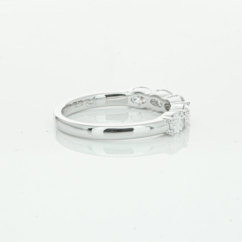 18ct White Gold 1.02ct Oval Cut Diamond Panorama Ring-Ring-Walker & Hall