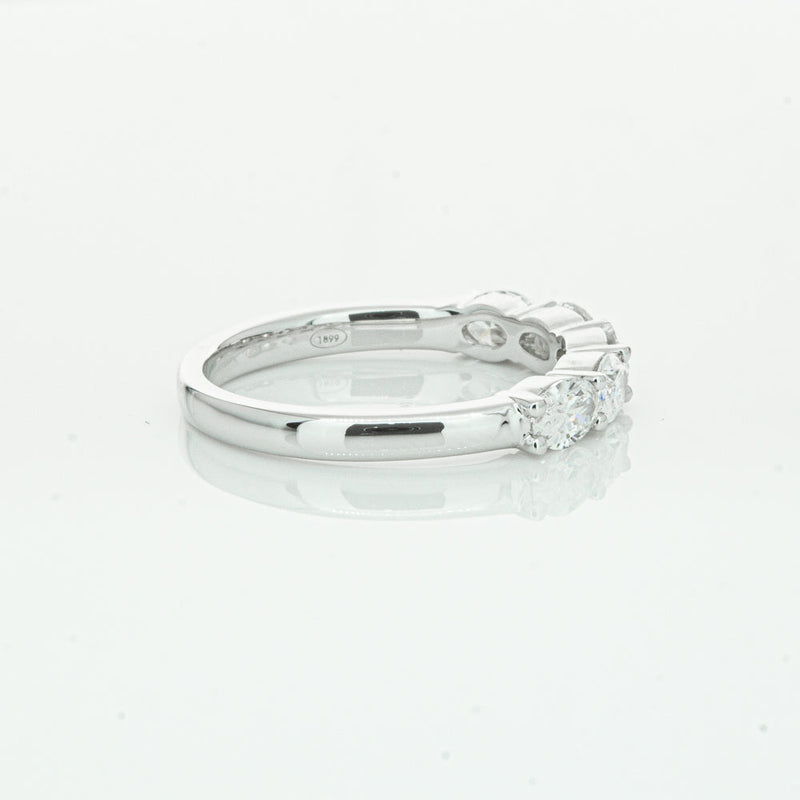 18ct White Gold 1.02ct Oval Cut Diamond Panorama Ring-Ring-Walker & Hall