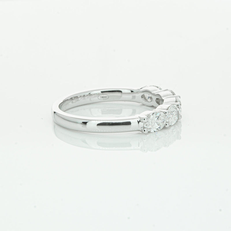 18ct White Gold 1.02ct Oval Cut Diamond Panorama Ring-Ring-Walker & Hall