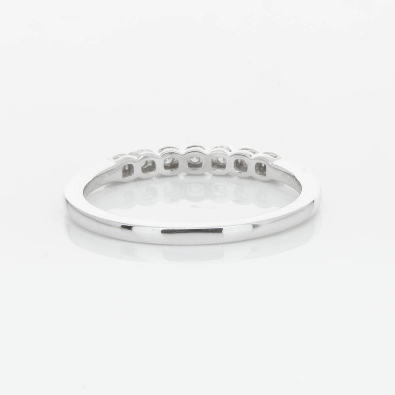 14ct White Gold Diamond Cushla Band-Ring-Walker & Hall