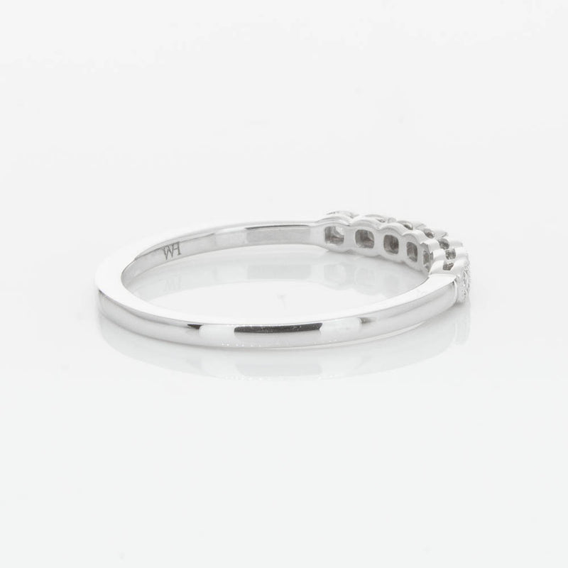 14ct White Gold Diamond Cushla Band-Ring-Walker & Hall