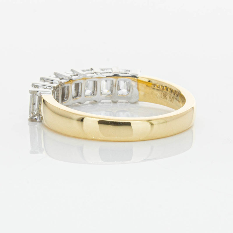 18ct Yellow Gold 1.54ct Emerald Cut Diamond Asra Ring-Ring-Walker & Hall