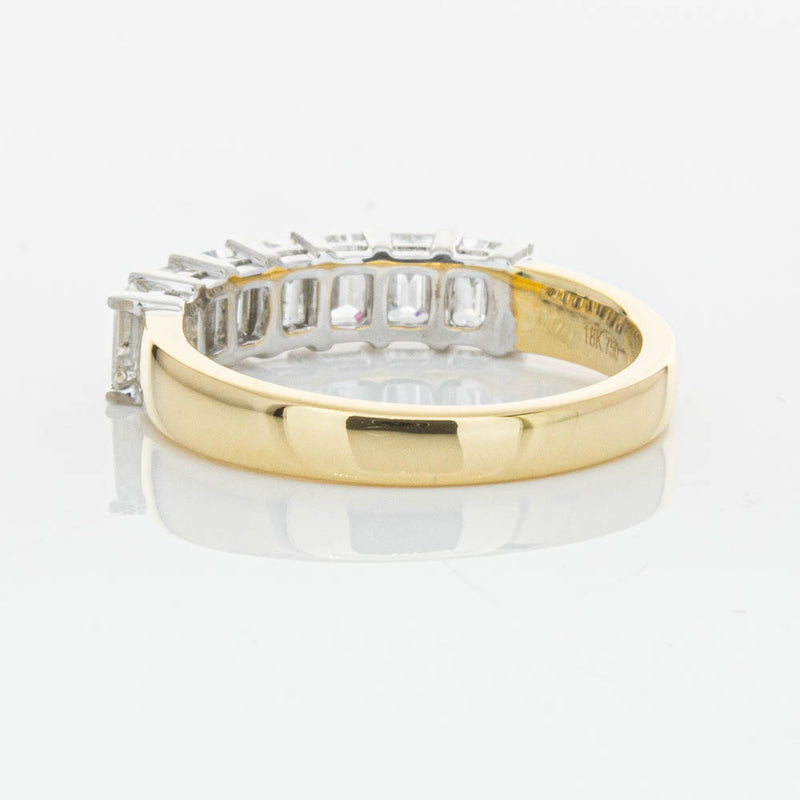 18ct Yellow Gold 1.54ct Emerald Cut Diamond Asra Ring-Ring-Walker & Hall