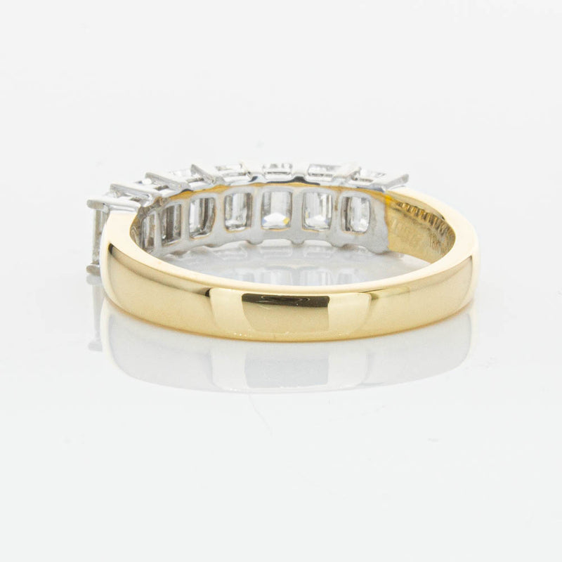 18ct Yellow Gold 1.54ct Emerald Cut Diamond Asra Ring-Ring-Walker & Hall