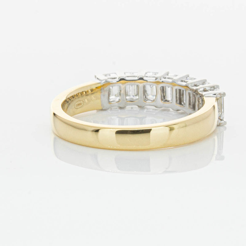 18ct Yellow Gold 1.54ct Emerald Cut Diamond Asra Ring-Ring-Walker & Hall