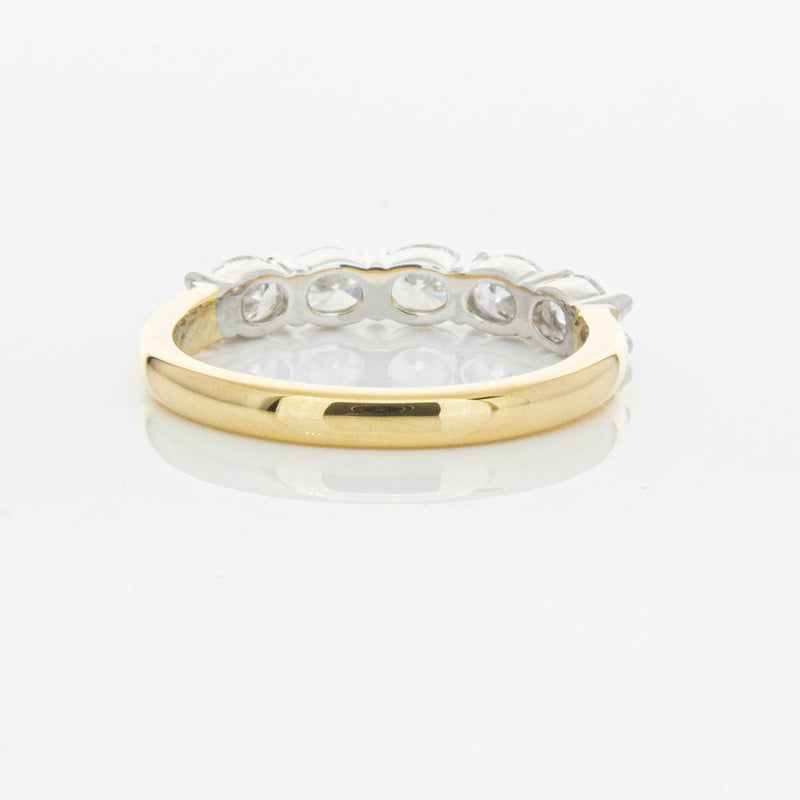 18ct Yellow Gold 1.01ct Oval Cut Diamond Panorama Ring-Ring-Walker & Hall