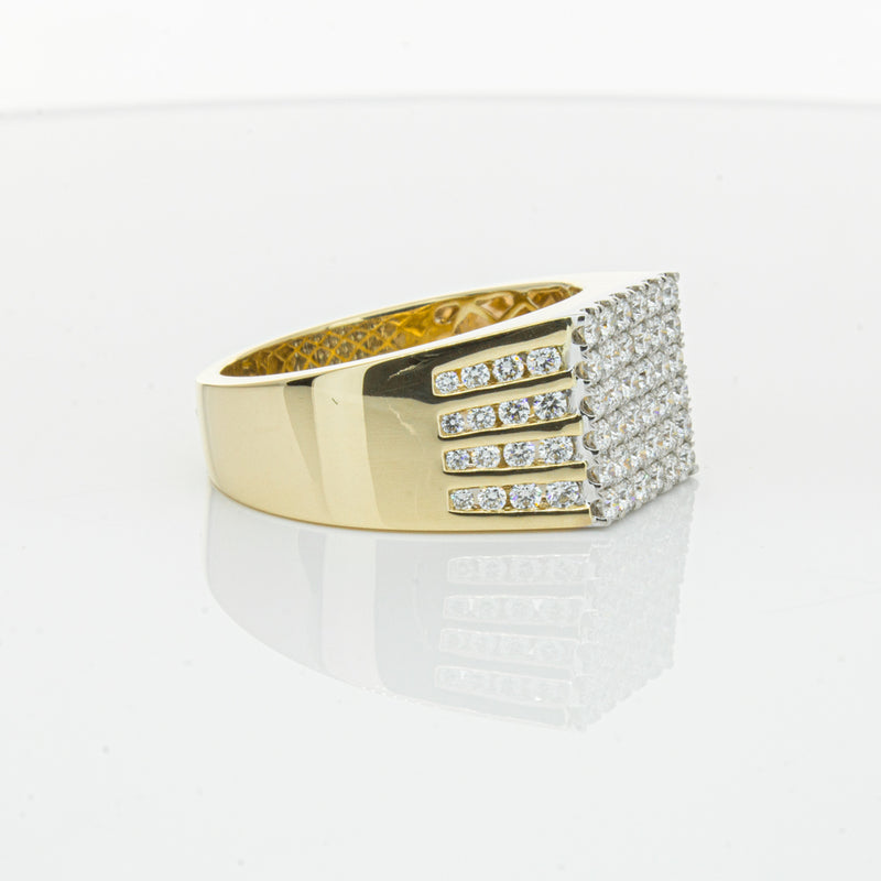 14ct Yellow Gold Diamond Cluster Ring-Ring-Walker & Hall