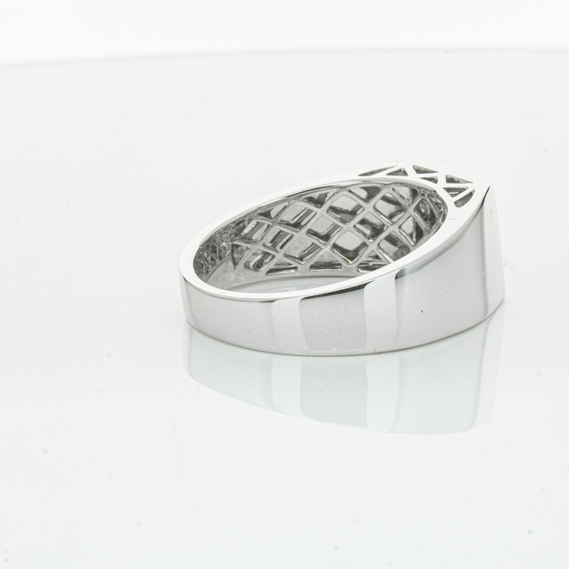 14ct White Gold .15ct Diamond Cluster Ring-Ring-Walker & Hall