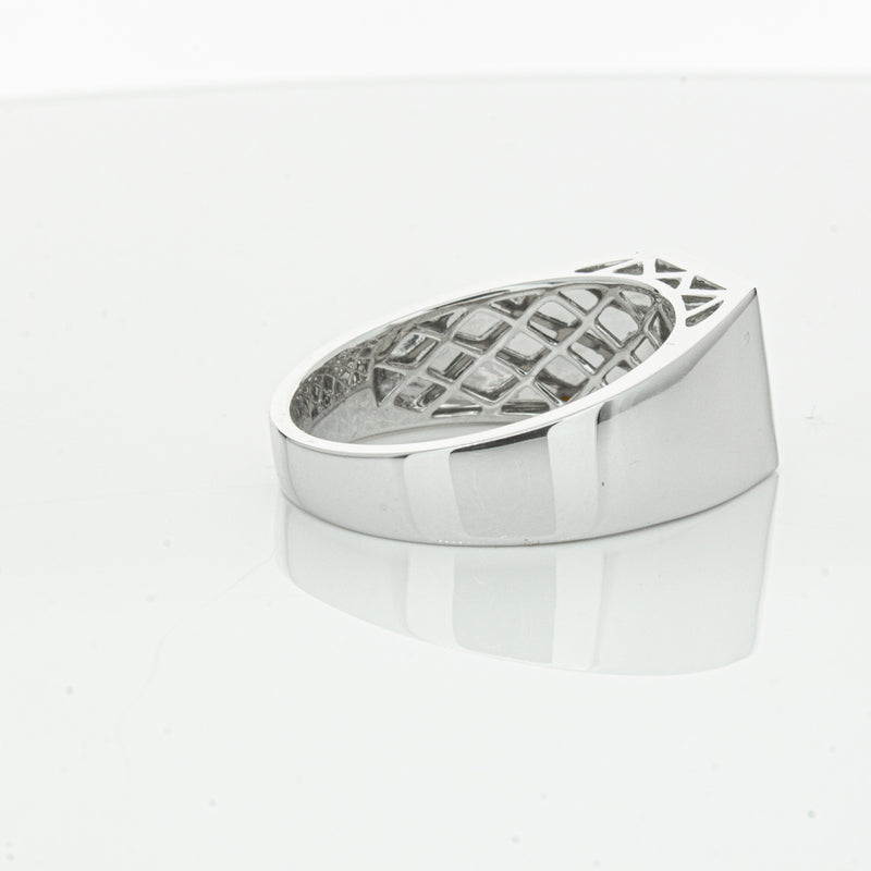 14ct White Gold .15ct Diamond Cluster Ring-Ring-Walker & Hall