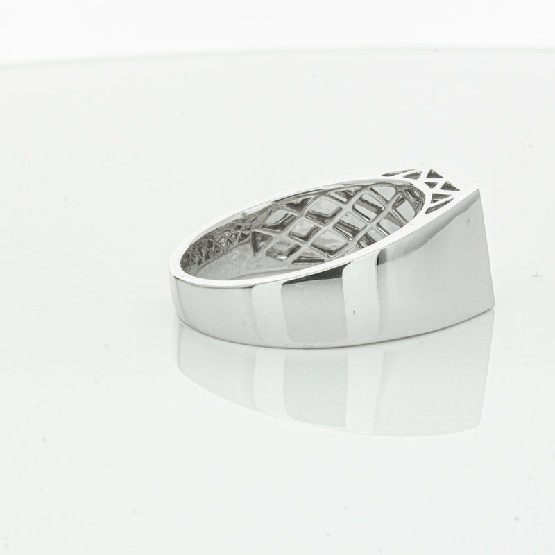 14ct White Gold .15ct Diamond Cluster Ring-Ring-Walker & Hall