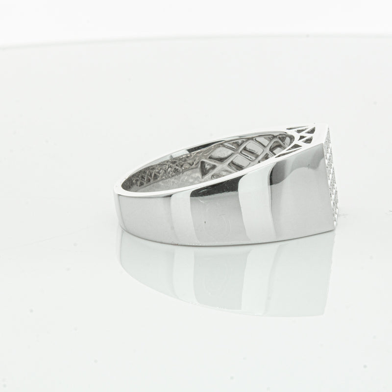 14ct White Gold .15ct Diamond Cluster Ring-Ring-Walker & Hall