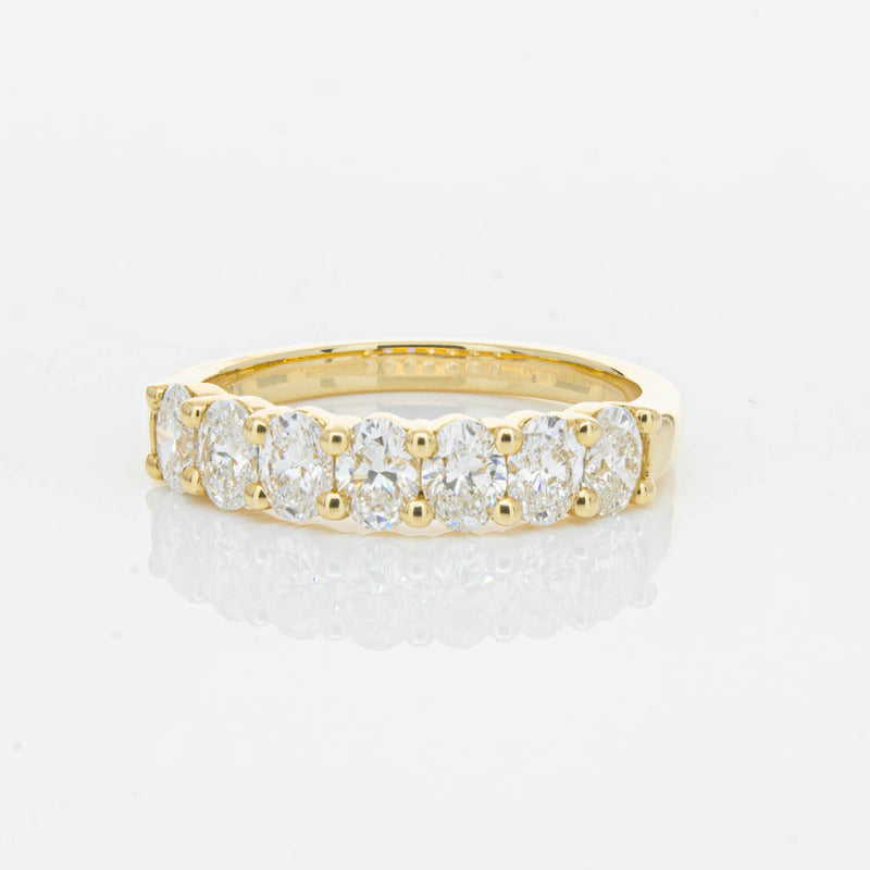 18ct Yellow Gold 1.33ct Oval Cut Diamond Panorama Ring-Ring-Walker & Hall