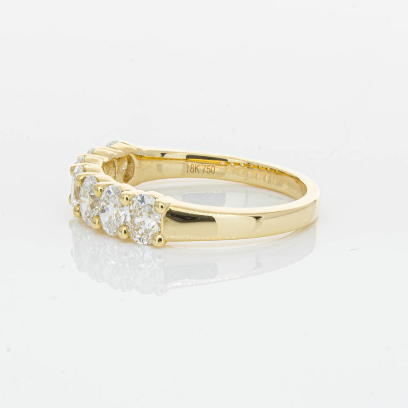 18ct Yellow Gold 1.33ct Oval Cut Diamond Panorama Ring-Ring-Walker & Hall