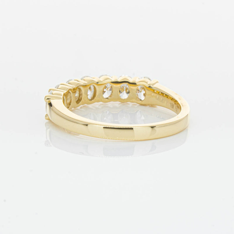 18ct Yellow Gold 1.33ct Oval Cut Diamond Panorama Ring-Ring-Walker & Hall