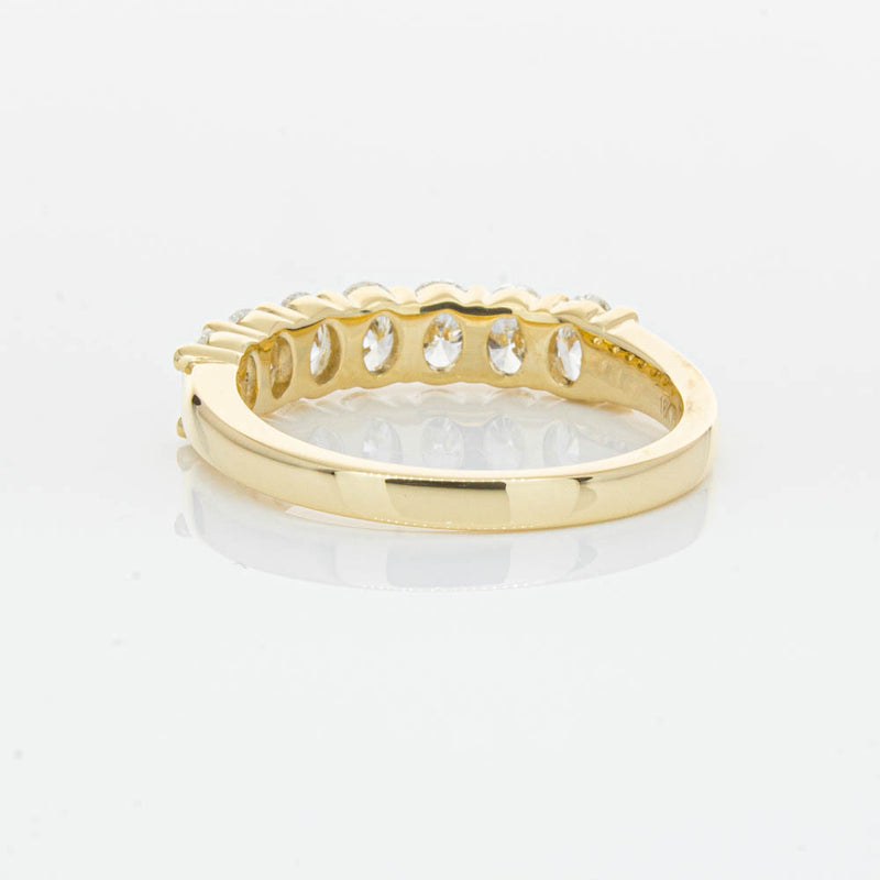 18ct Yellow Gold 1.33ct Oval Cut Diamond Panorama Ring-Ring-Walker & Hall