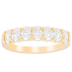 18ct Yellow Gold 1.83ct Oval Cut Diamond Panorama Ring - Ring - Walker & Hall
