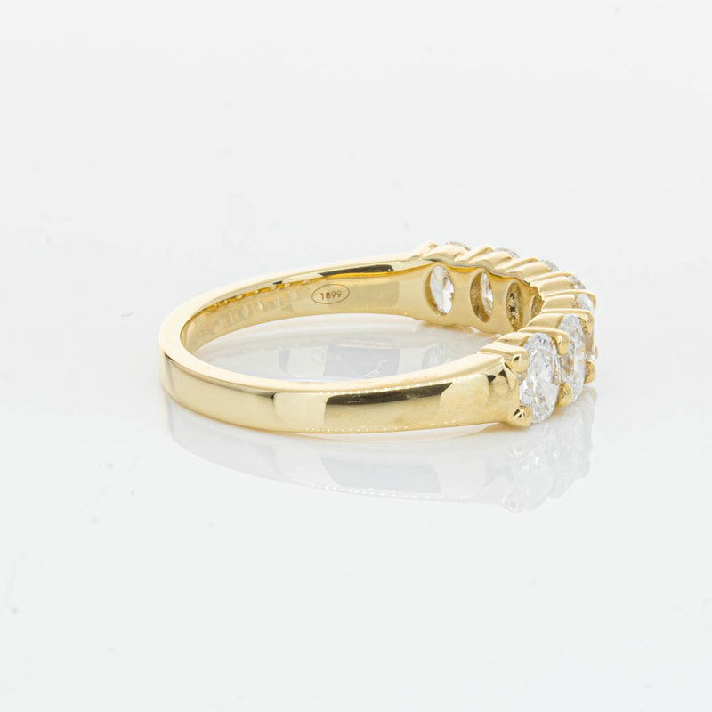 18ct Yellow Gold 1.33ct Oval Cut Diamond Panorama Ring-Ring-Walker & Hall